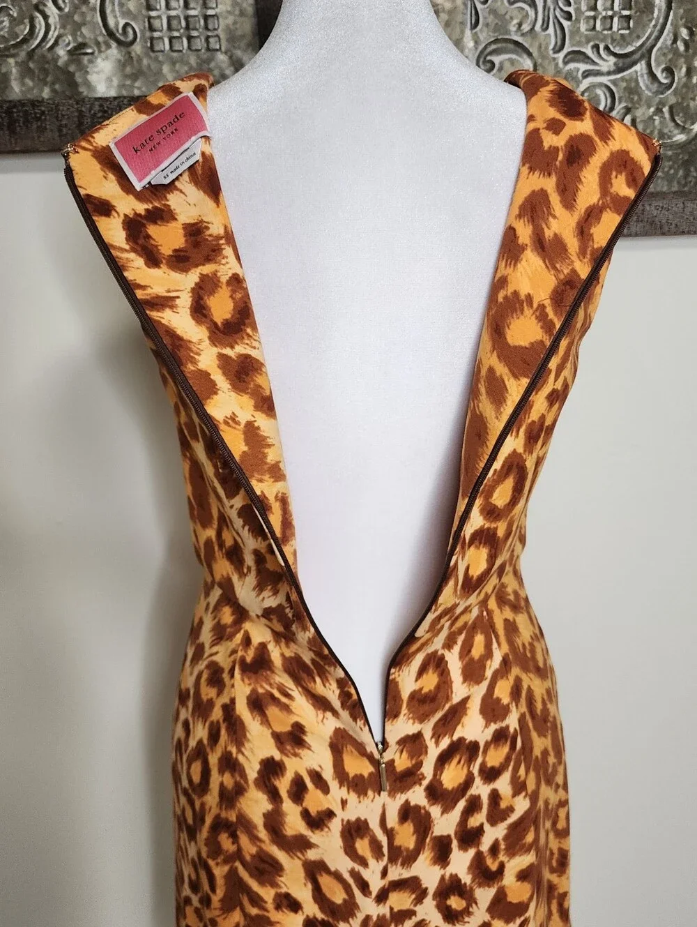 Kate Spade Panthera Ponte Sleeveless Cheetah Print Shift Mini Dress XS Baddie